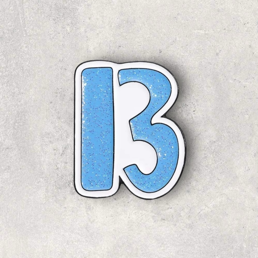 3/$18 NEW Taylor Swift Swiftie 13 Glitter Large Enamel Pin